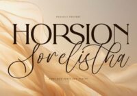 Horsion Sorelistha Font - Featured Image