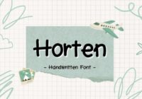 Horten Font - Featured Image