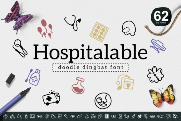 Hospitalable Font - Featured Image
