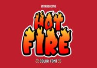 Hot Fire Font - Featured Image