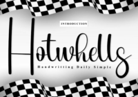 Hotwhells Font - Featured Image
