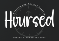 Hoursed Font - Featured Image