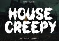 House Creepy Font - Featured Image