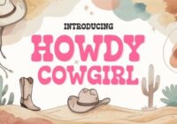 Howdy Cowgirl Font - Featured Image