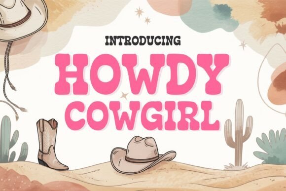 Howdy Cowgirl Font - Featured Image