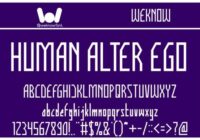 Human Alter Ego Font - Featured Image