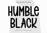 Humble Black Font - Featured Image