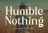 Humble Nothing Font - Featured Image