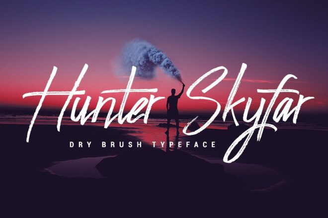 Hunter Skyfar Font - Featured Image