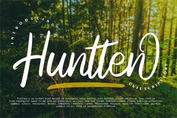 Huntten Font - Featured Image