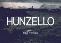 Hunzello Bold Font - Featured Image