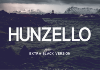 Hunzello Extra Black Font - Featured Image