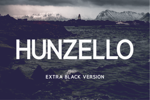 Hunzello Extra Black Font - Featured Image