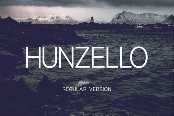 Hunzello Regular Font - Featured Image