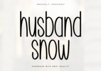 Husband Snow Font - Featured Image