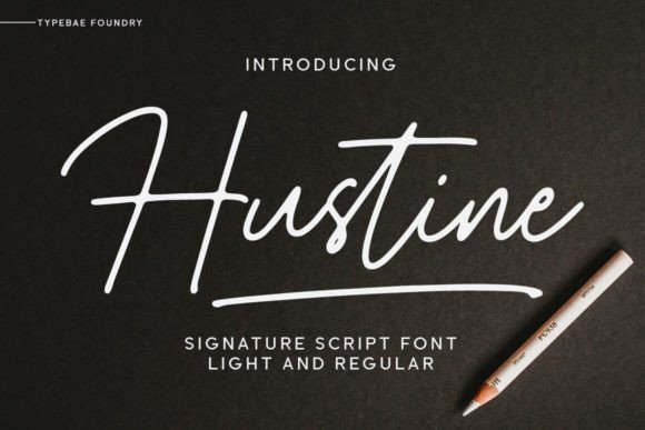 Hustine Font - Featured Image