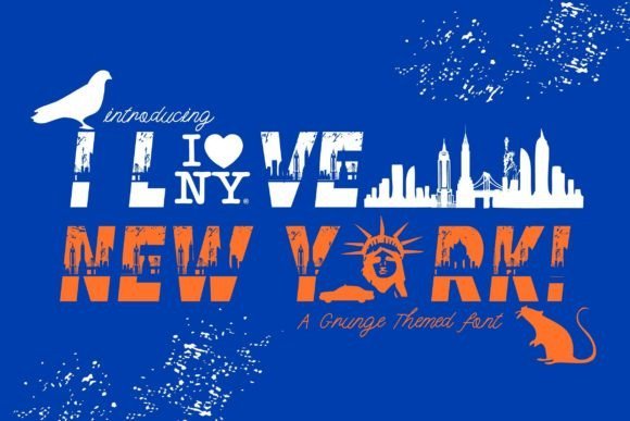 I Love New York Font - Featured Image