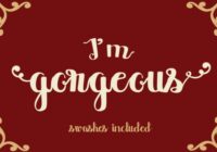 I'm Gorgeous Font - Featured Image