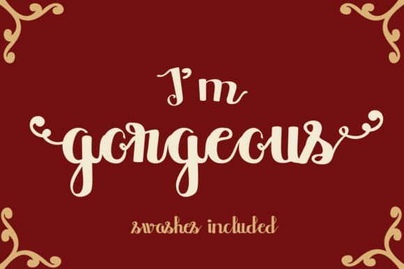 I'm Gorgeous Font - Featured Image