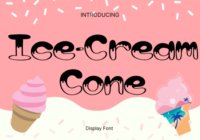 Ice-cream Cone Font - Featured Image