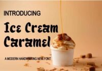Ice Cream Caramel Font - Featured Image