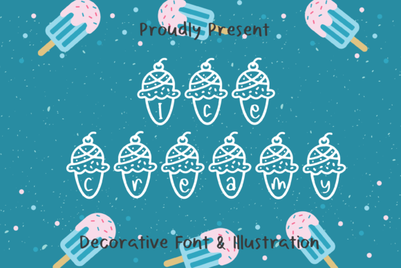 Ice Creamy Font - Featured Image