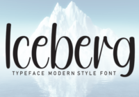 Iceberg Font - Featured Image