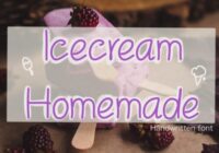 Icecream Homemade Font - Featured Image