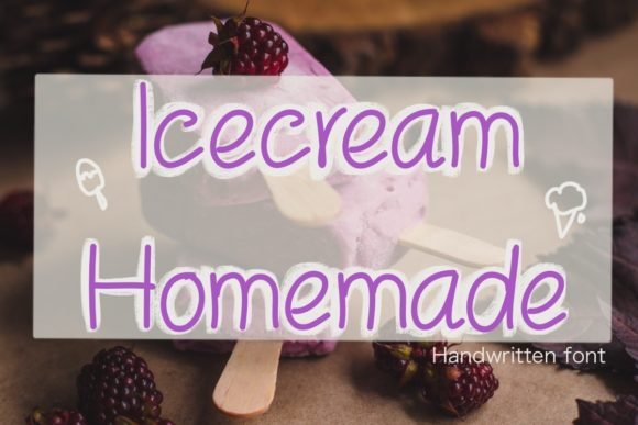 Icecream Homemade Font - Featured Image