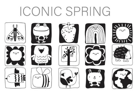 Iconic Spring Dingbats Font - Featured Image
