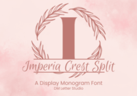 Imperia Crest Split Monogram Font - Featured Image