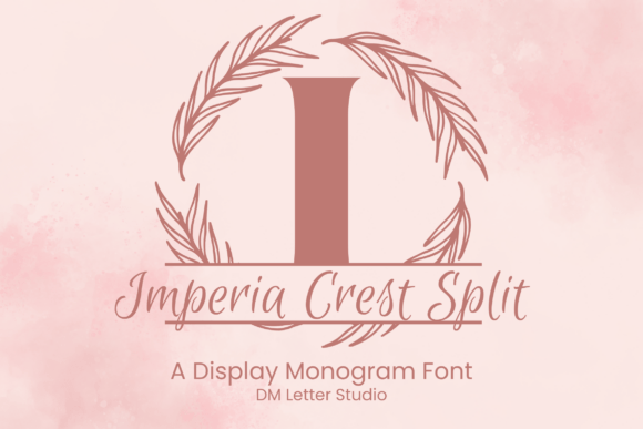 Imperia Crest Split Monogram Font - Featured Image