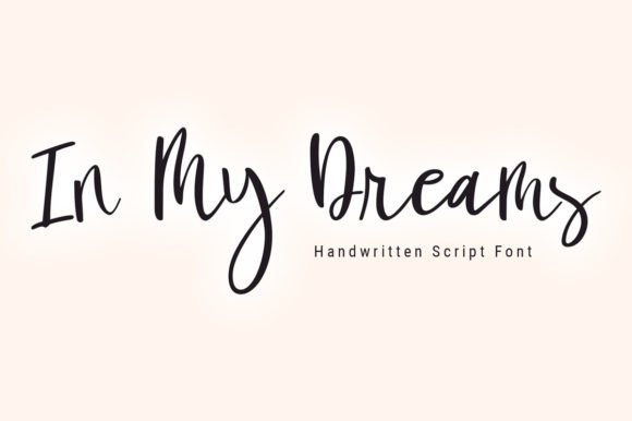 In My Dreams Font - Featured Image