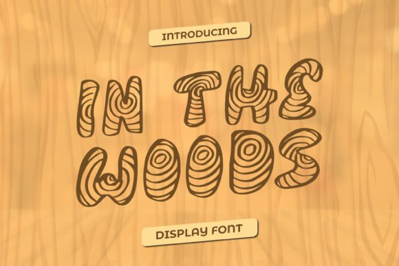 In the Woods Font - Featured Image