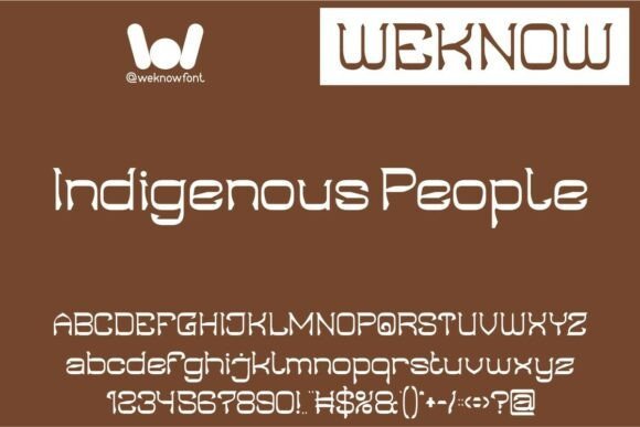 Indigenous People Font - Featured Image