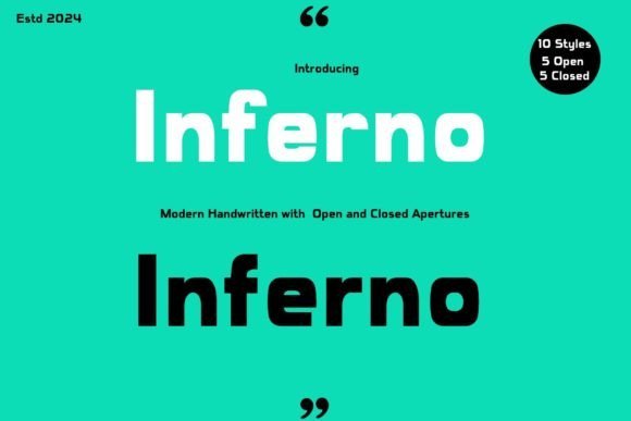 Inferno Family Font - Featured Image