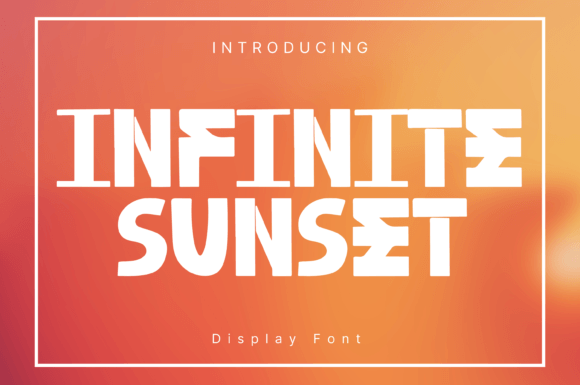 Infinite Sunset Font - Featured Image