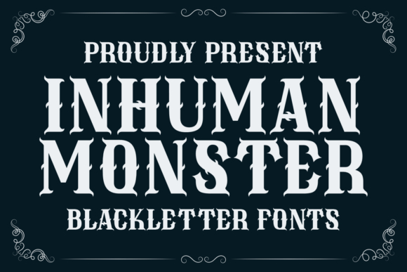 Inhuman Monster Font - Featured Image