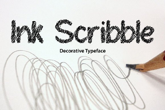 Ink Scribble Font - Featured Image