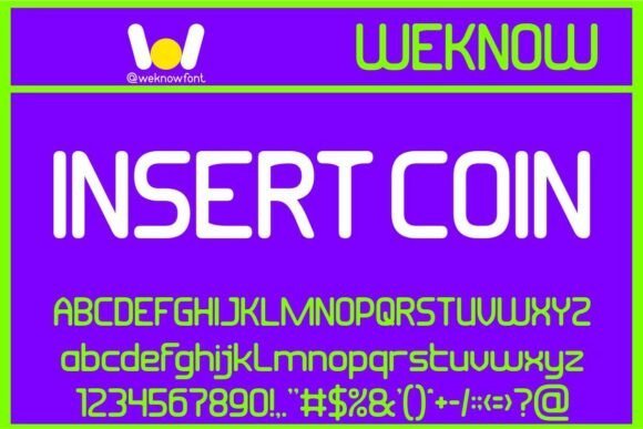 Insert Coin Font - Featured Image