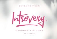 Introvery Font - Featured Image