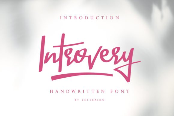 Introvery Font - Featured Image