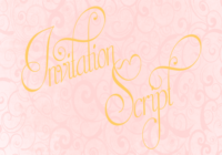 Invitation Script Font - Featured Image