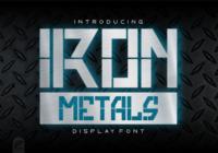 Iron Metals Font - Featured Image