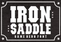 Iron Saddle Font - Featured Image