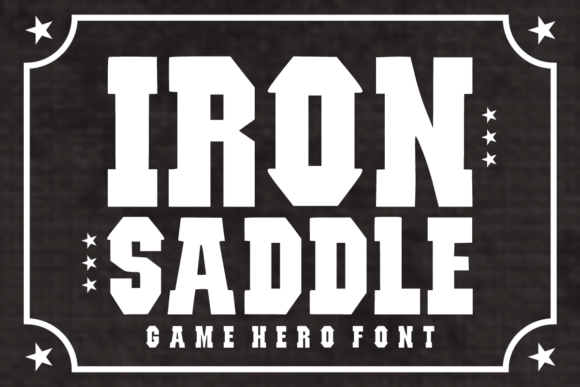 Iron Saddle Font - Featured Image