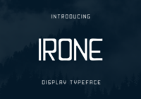 Irone Font - Featured Image
