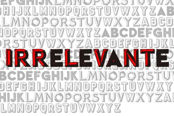 Irrelevante Font - Featured Image