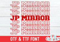 JP Mirror Font - Featured Image