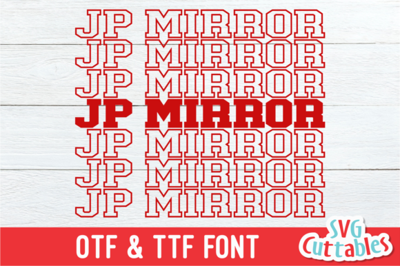 JP Mirror Font - Featured Image